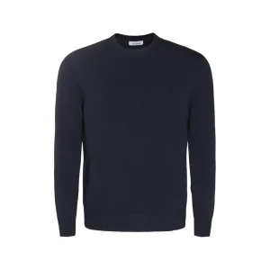 NAVY BLUE COTTON KNITWEAR