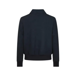 NAVY BLUE LEATHER JACKET