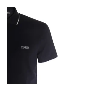 NAVY COTTON POLO SHIRT
