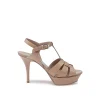 NUDE LEATHER SANDALS