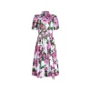 PINK AND WHITE COTTON DRESS