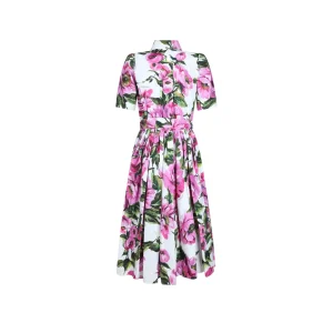 PINK AND WHITE COTTON DRESS