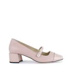 PINK BEIGE LEATHER PUMPS