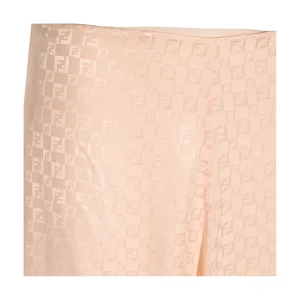 PINK BEIGE SILK SKIRT