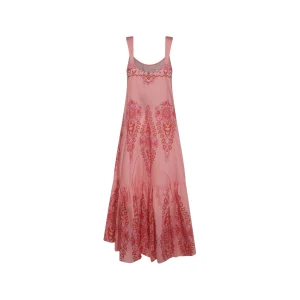 PINK COTTON MAXI DRESS