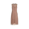 PINK COTTON MIDI DRESS