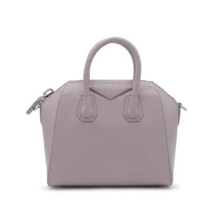 PINK LEATHER ANTIGONA TOP HANDLE BAG