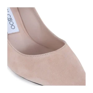 PINK LEATHER ROMY PUMPS
