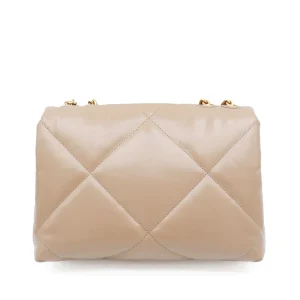 PINK LEATHER SHOULDER BAG