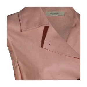 PINK LINEN SHIRT DRESS