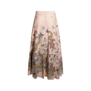 PINK SILK SKIRT
