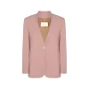 PINK VISCOSE CASUAL JACKET