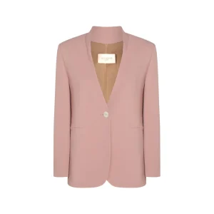 PINK VISCOSE CASUAL JACKET