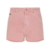 POWDER PINK COTTON DENIM SHORTS