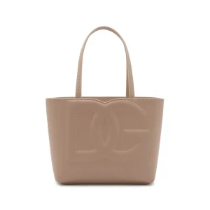 POWDER PINK LEATHER TOTE BAG