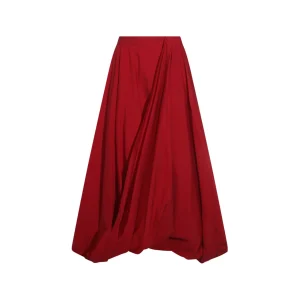 RED COTTON SKIRT