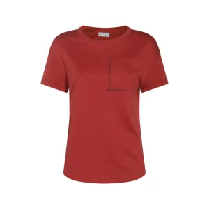 RED COTTON T-SHIRT