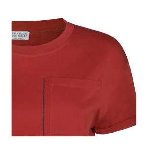 RED COTTON T-SHIRT