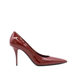 RED LEATHER PUMPS