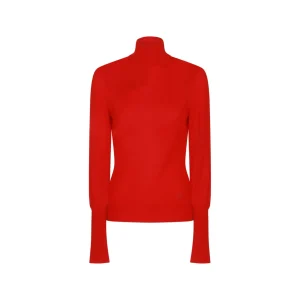 RED WOOL KNITWEAR