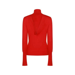 RED WOOL KNITWEAR
