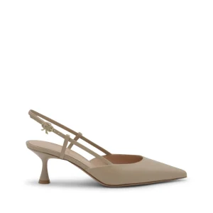 SAND LEATHER PUMPS