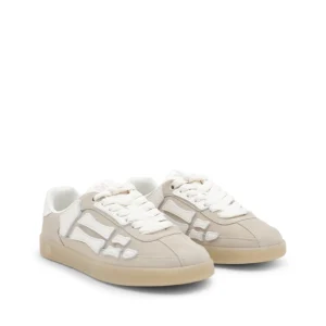 SAND SUEDE AND WHITE LEATHER PACIFI BONES SNEAKERS