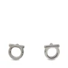 SILVER-TONE BRASS GANCINI EARRINGS
