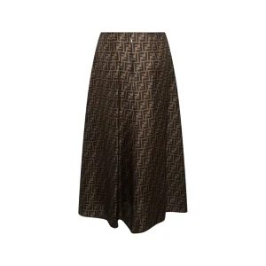 TOBACCO SILK SKIRT