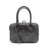 UDED BLACK LEATHER TOP HANDLE BAG