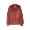 VINTAGE ROSE VISCOSE FUR JACKET