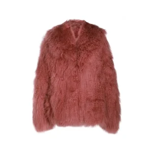 VINTAGE ROSE VISCOSE FUR JACKET