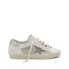 WHITE AND BEIGE LEATHER SUPER STAR SNEAKERS