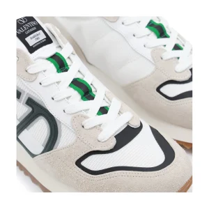 WHITE AND BEIGE SNEAKERS