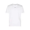 WHITE AND BLACK COTTON LOGO T-SHIRT