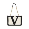 WHITE AND BLACK SHOULDER BAG