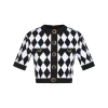 WHITE AND BLACK VISCOSE TOP