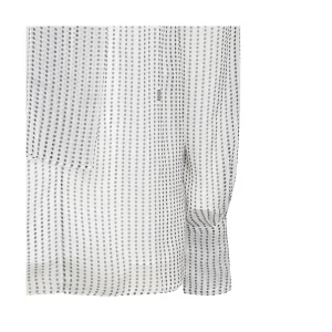 WHITE AND GREY SILK SHIRT