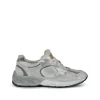WHITE AND SILVER SNEAKERS
