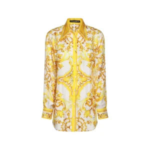 WHITE AND YELLOW SHIRT
