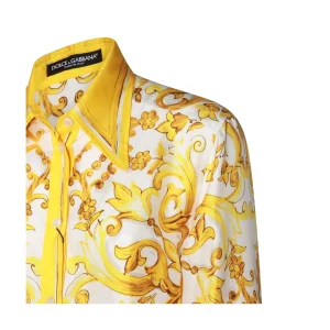 WHITE AND YELLOW SHIRT