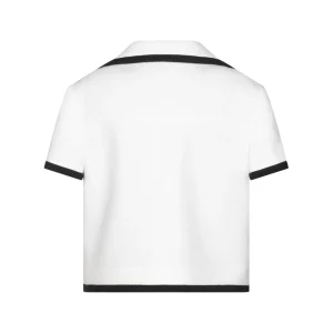 WHITE COTTON CASUAL JACKET