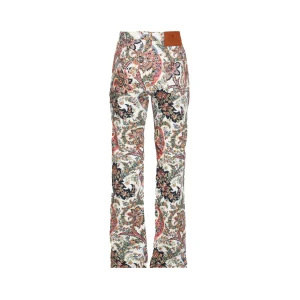 WHITE COTTON DENIM JEANS