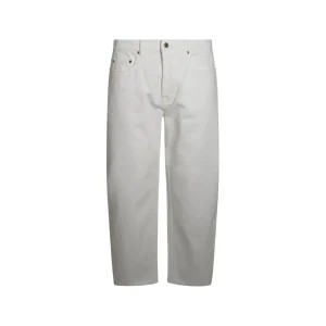 WHITE COTTON JEANS
