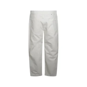 WHITE COTTON JEANS