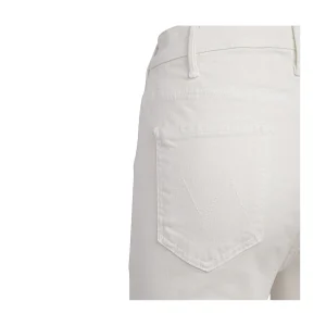 WHITE COTTON JEANS