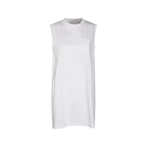 WHITE COTTON MINI DRESS
