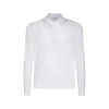 WHITE COTTON POLO KNITWEAR