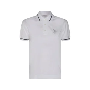 WHITE COTTON POLO SHIRT