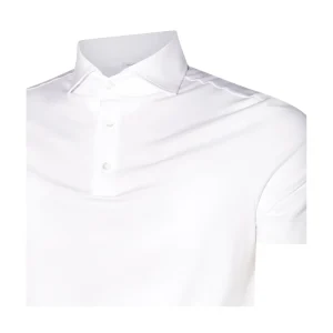 WHITE COTTON POLO SHIRT